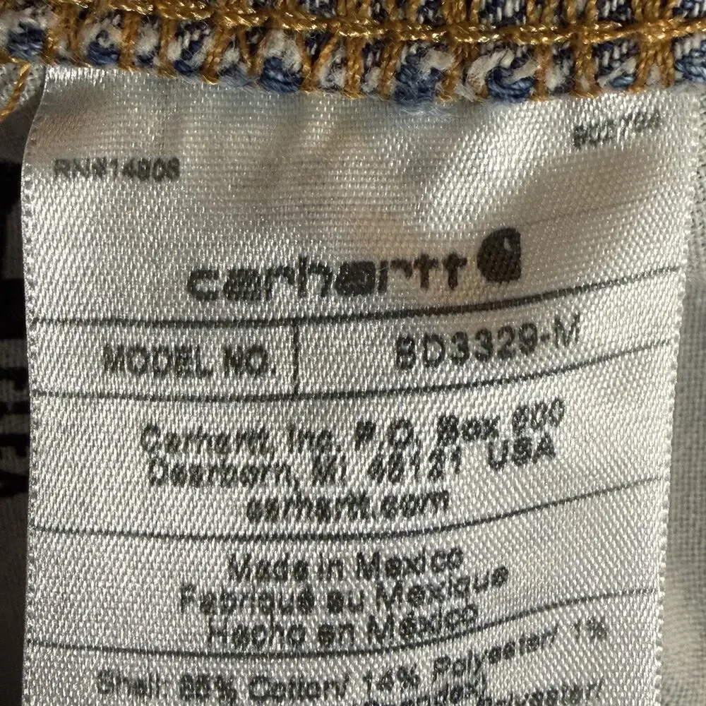 Carthartt Mens 33x32 Jeans Blue Double Knee Loose Relaxed Fit Carpenter utility - Picture 11 of 11